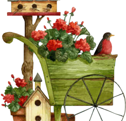 Bird House Clipart Primitive - Nest Box (640x480), Png Download