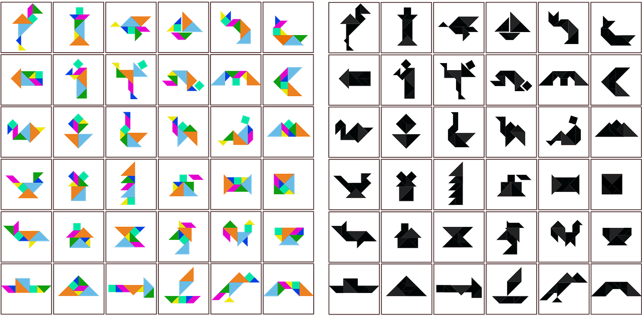 Download Transparent Printable Tangram Puzzles - PNGkit