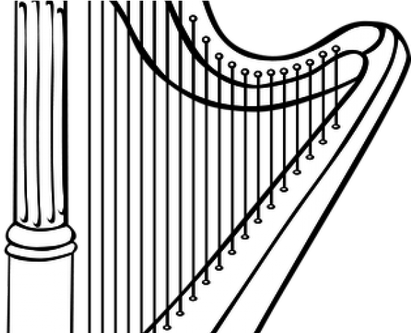 Instrument Clipart Lyre - Instrumentos Musicales Para Colorear (640x480), Png Download