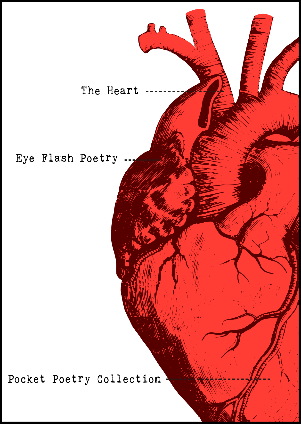 The Heart Pocket Poetry Collection - Heart Shape In Our Body (1241x1749), Png Download