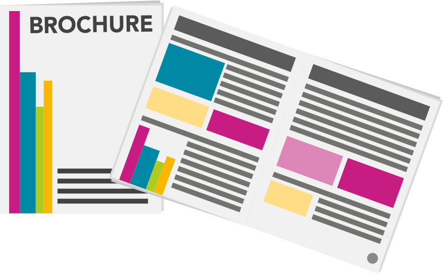 A Brochure - Transparent Brochures Icon (878x544), Png Download