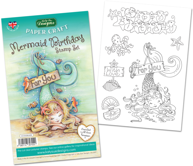 Mermaid Birthday - Drawing (689x579), Png Download