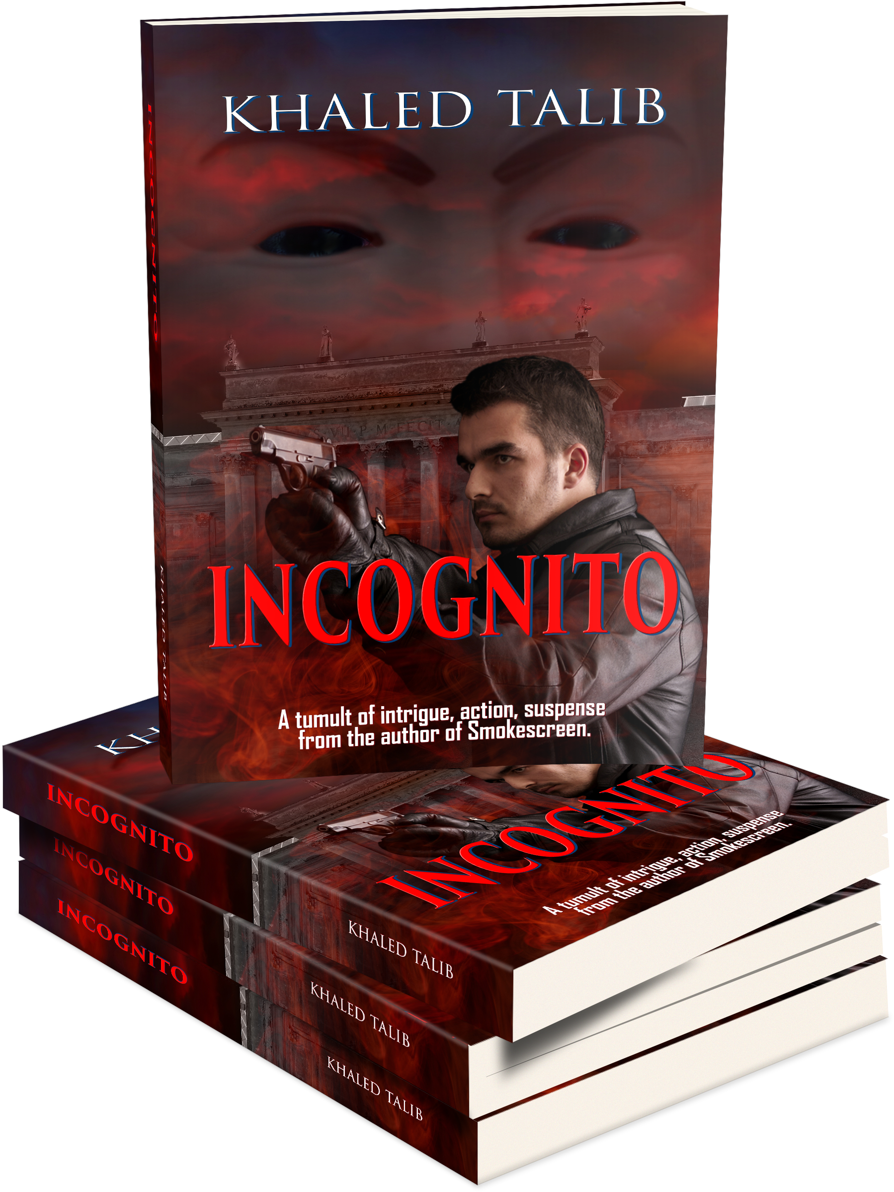 Incognito 3d Book Stack (1920x2523), Png Download