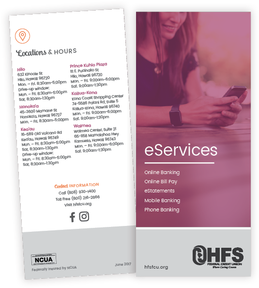 Hfs Fcu Brochures - Flyer (1118x799), Png Download