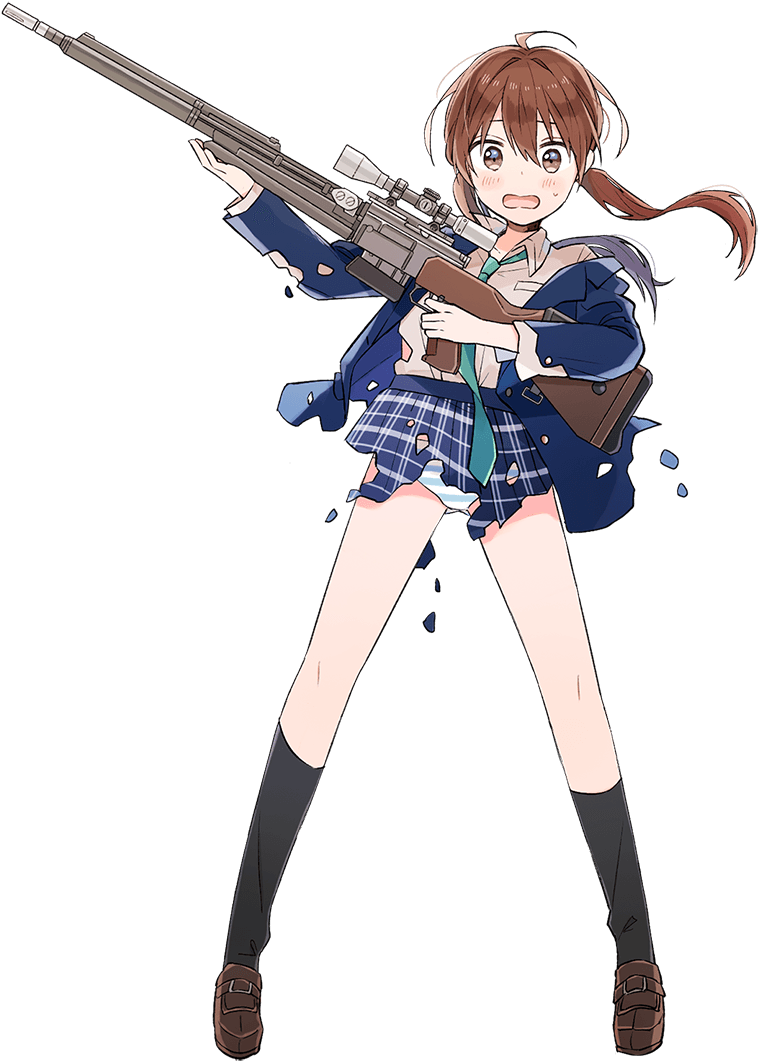 Frf2break2 - シューティング ガール (1080x1148), Png Download