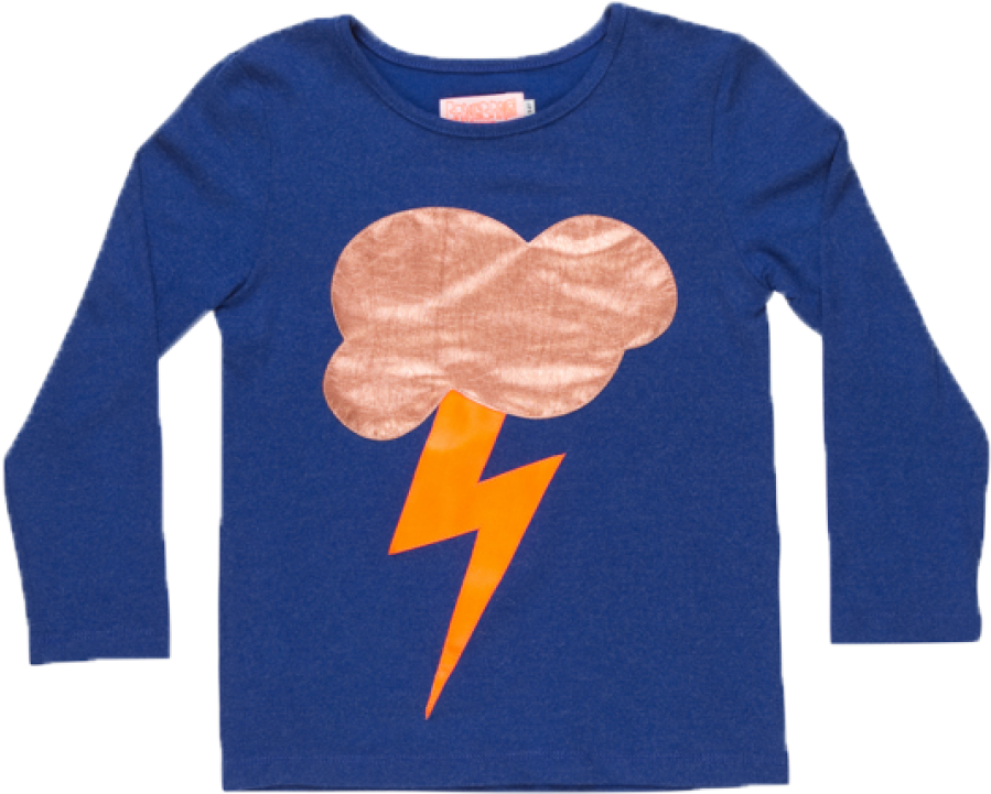Bangbang Cph Lightning T-shirt - Long-sleeved T-shirt (960x720), Png Download