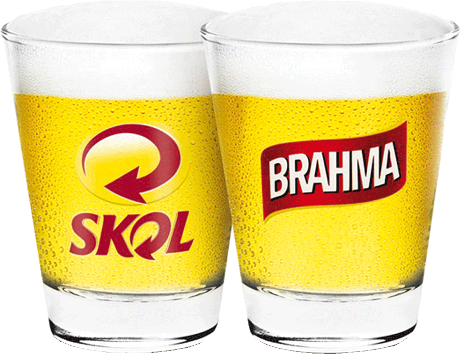 Jogo De Copos Para Cerveja 8 Pecas Cisper - Brahma (1000x1000), Png Download