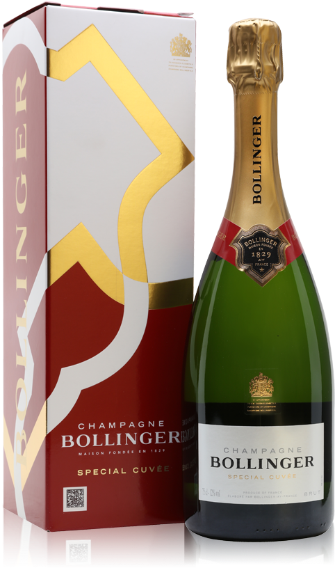 Bollinger Special Cuvee Nv Champagne Bottle With Gift - Bollinger Champagne (485x900), Png Download