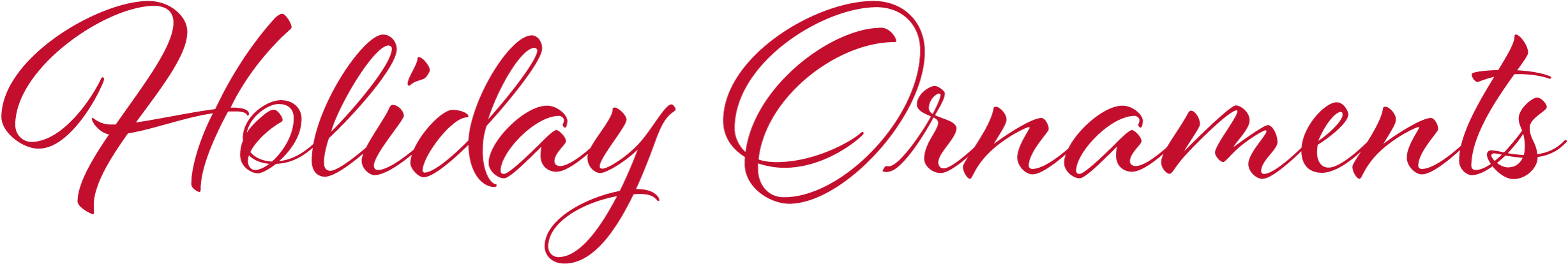 School Holiday Ornaments - Calligraphy (2583x646), Png Download