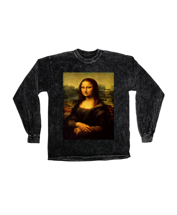 Mona Lisa 1503 X Tzul Long Sleeve Shirt (1000x714), Png Download
