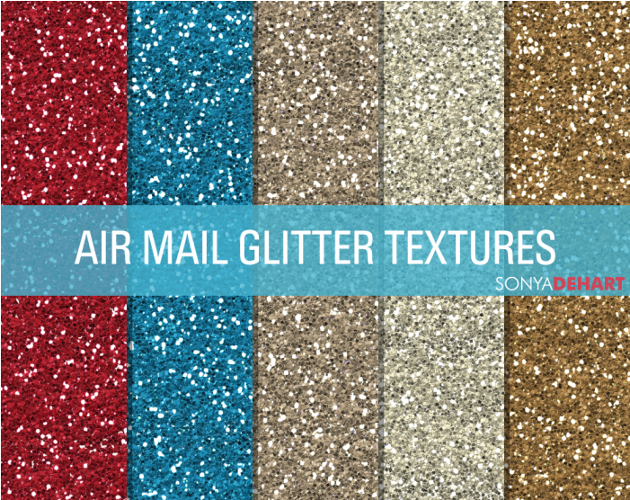 Glitter Textures Digital Paper Pack Air Mail - Glitter (700x700), Png Download