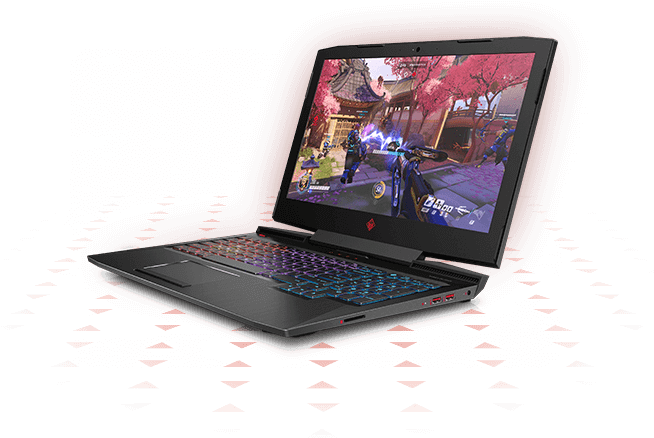 Omen Laptop Open Left Facing - Hp Omen 15 2017 (700x500), Png Download