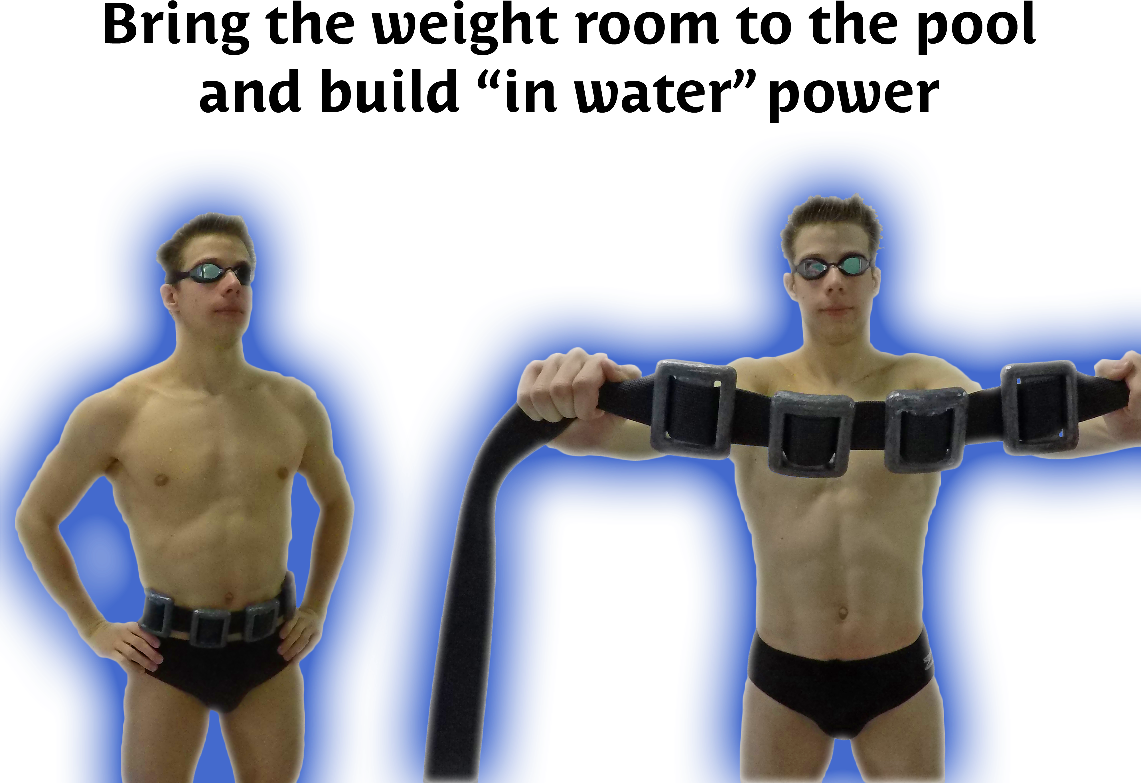 Swimming Weight Belt - Barechested (4000x3000), Png Download