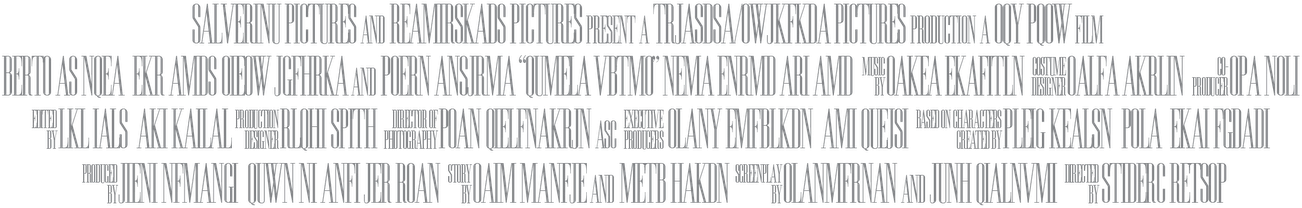 Mono De Luto Blanco Png Png Image - Transparent Movie Credits (1600x500), Png Download