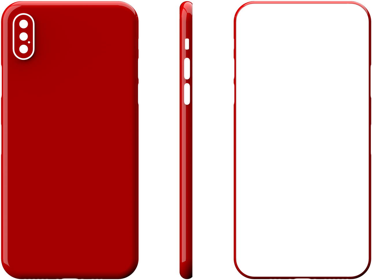 Original Iphone Hues Xs Full Back Skin //dlb99j1rm9bvr - Mobile Phone (2000x1200), Png Download