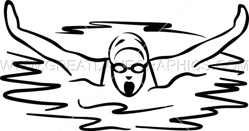 825 X 434 1 - Black And White Swimmer (825x434), Png Download