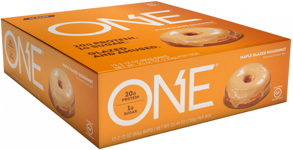 Maple Glazed Doughnut Bar - Chocolate (980x980), Png Download