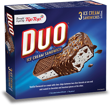 Duo Ice Cream Sandwich - Tip Top Ice Cream Sandwich (720x480), Png Download