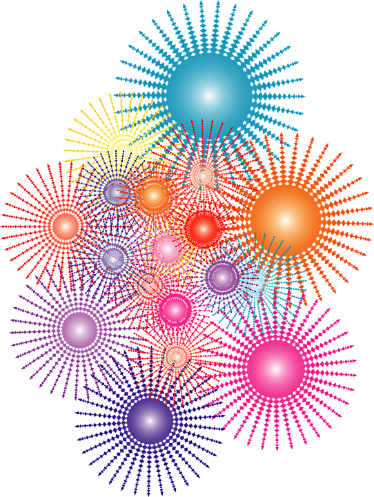 Fuegos Artificiales Png (542x720), Png Download