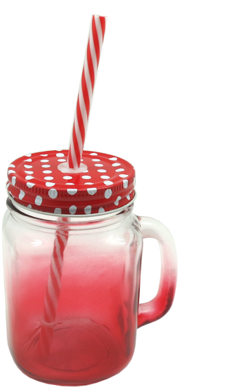 Zb Mason Jar In Red Gradient - Woo Woo (600x600), Png Download