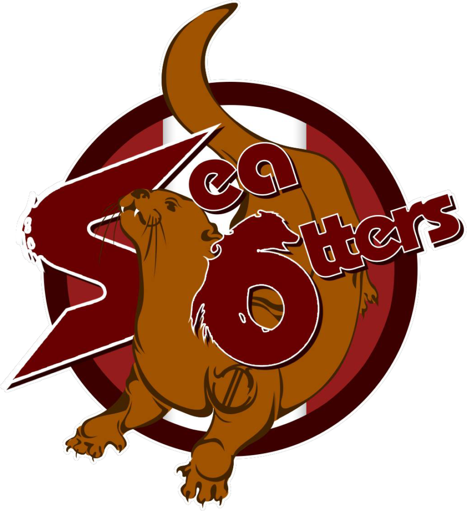 Swimming Clipart Sea Otter - Cartoon (937x1024), Png Download