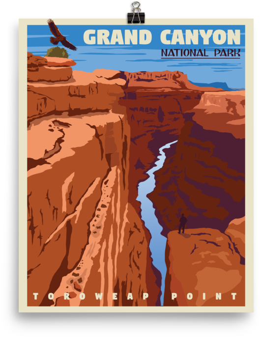 Grand Canyon - Poster (1000x1000), Png Download