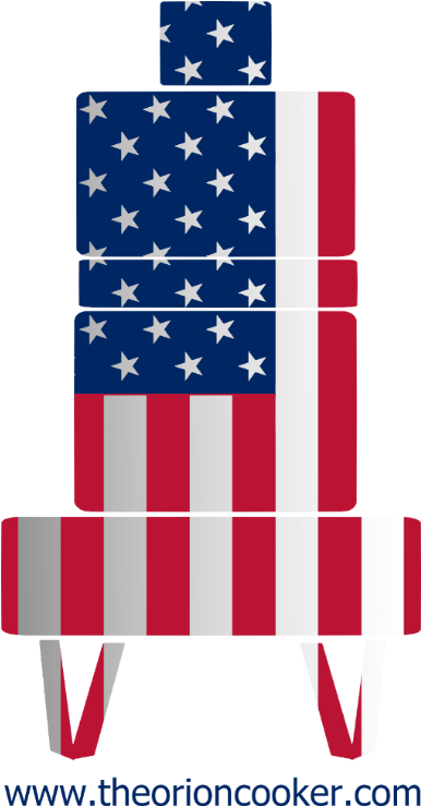 Orion Flag Sticker Gradient Smokehouse Cookery Company - Graphic Design (1026x769), Png Download