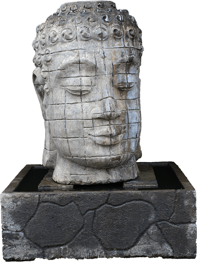 Buddha Head Waterfountain - Bust (1000x1000), Png Download