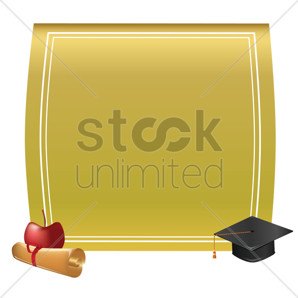 Graduation Frame V矢量图形 - Illustration (600x600), Png Download