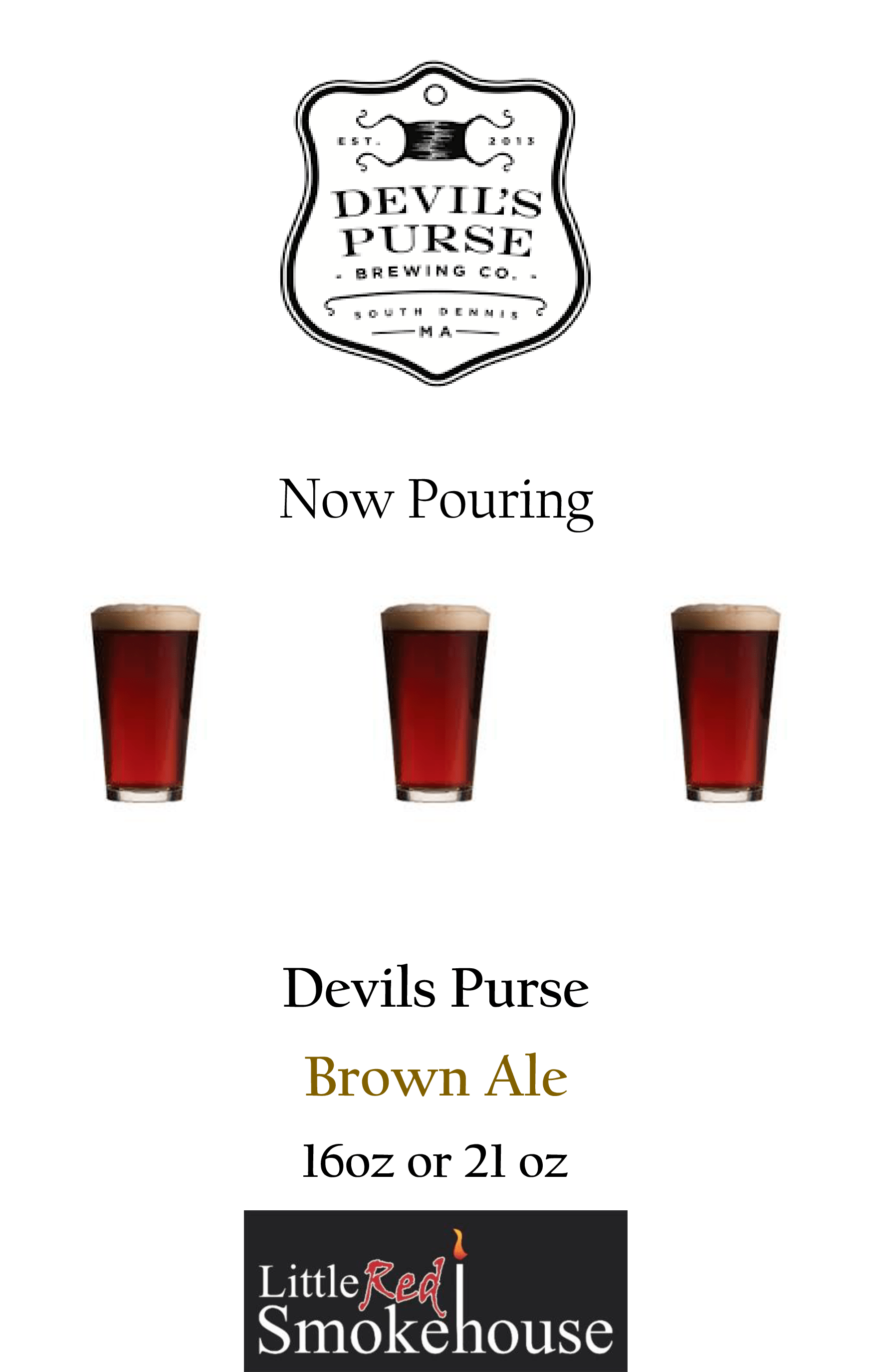 Wine & Beer Menu - Pint Glass (2550x3300), Png Download