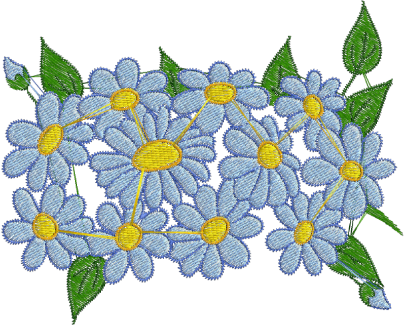 Desain Bordir Motif Bordir (800x800), Png Download