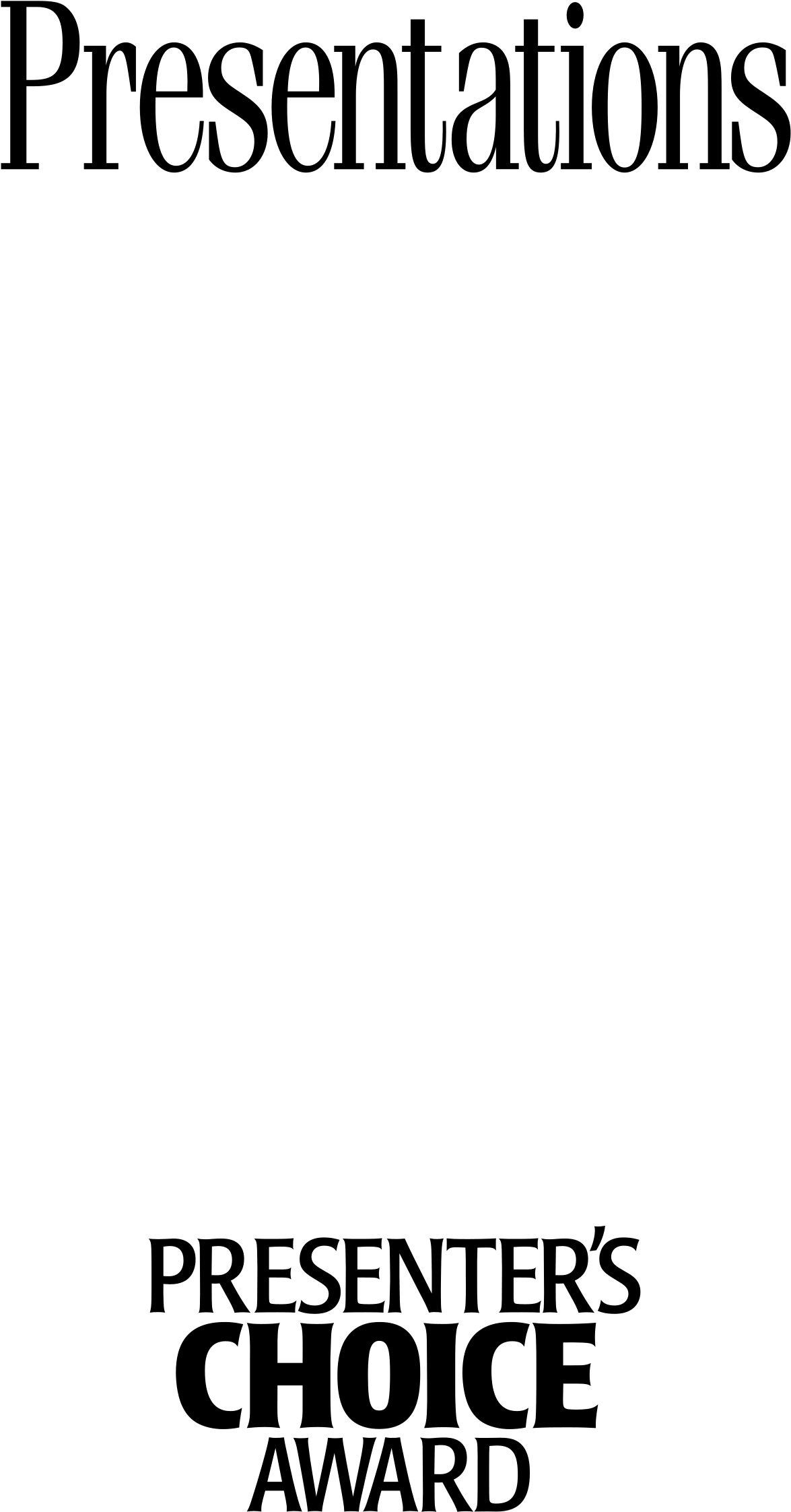 Presenter's Choice Award Logo Black And White - Parallel (2400x2400), Png Download