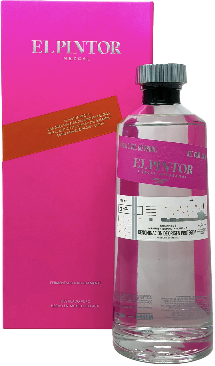 El Pintor Mezcal Ensamble - Plastic Bottle (753x1280), Png Download
