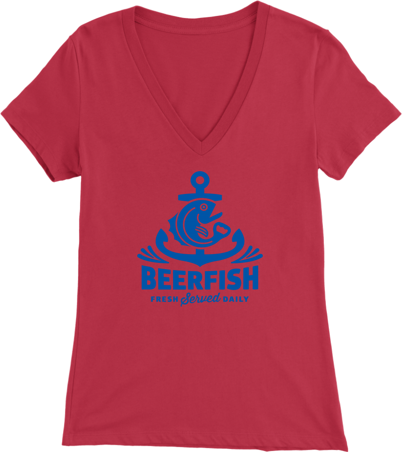 Womens V-neck Anchor Logo - Shirt (1024x1024), Png Download