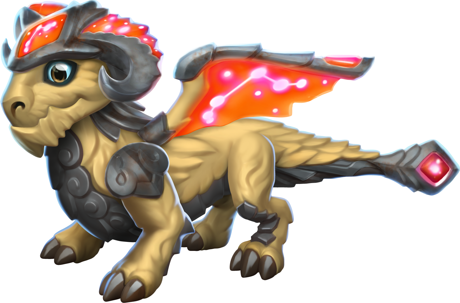 Aries Dragon - Cartoon (1578x1041), Png Download