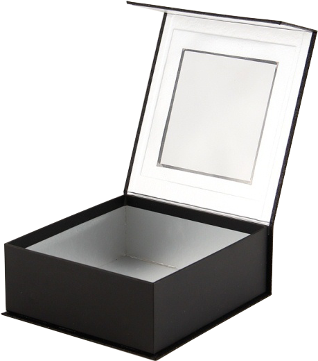 Luxury Magnetic Closure Cardboard Window Box Professional - Box (670x600), Png Download