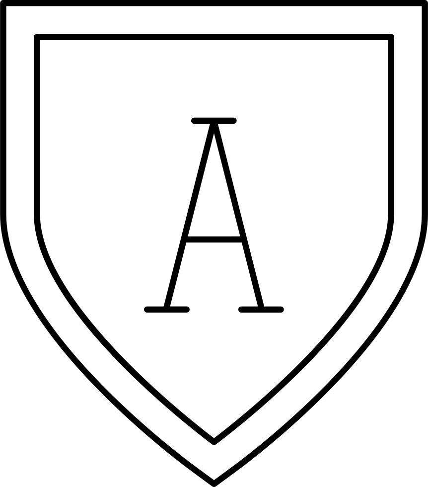 Shield Shape With Letter A Comments - Circle (862x980), Png Download