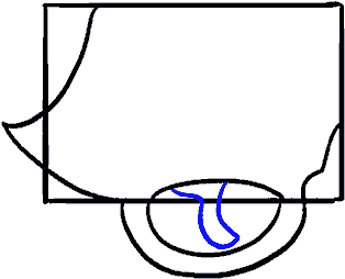 How To Draw Cartoon Revolver - Line Art (678x600), Png Download