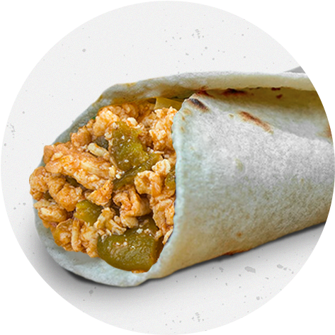 Huevo Con Rajas - Mission Burrito (600x600), Png Download