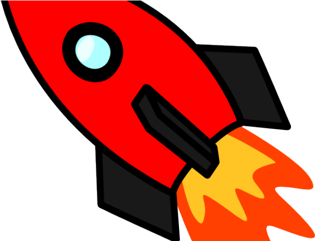 Rocket Clipart Red Rocket - Rocket Clip Art Space (640x480), Png Download