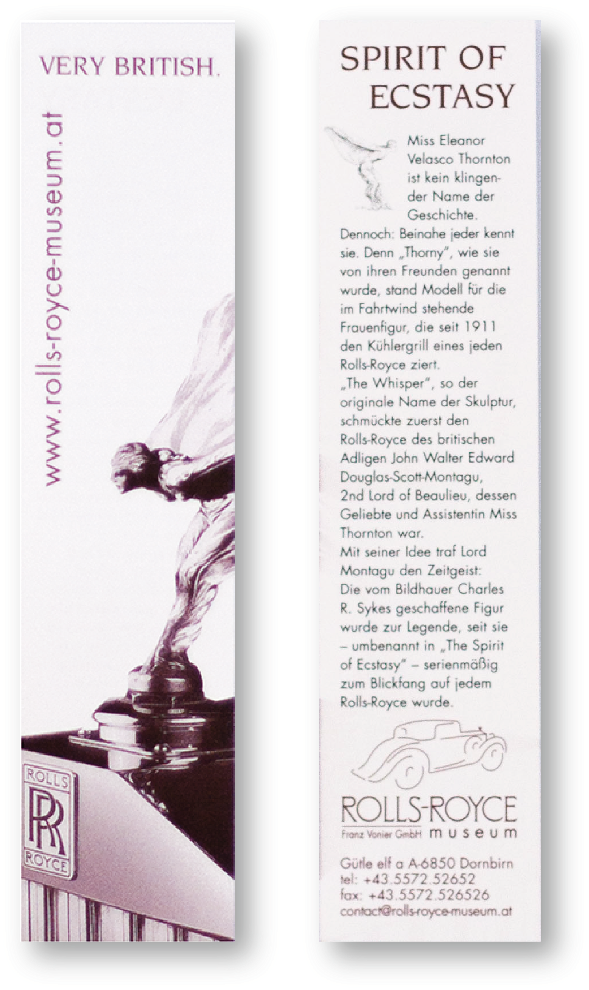 Bookmark „spirit Of Ecstasy“ English - Book (3780x3781), Png Download