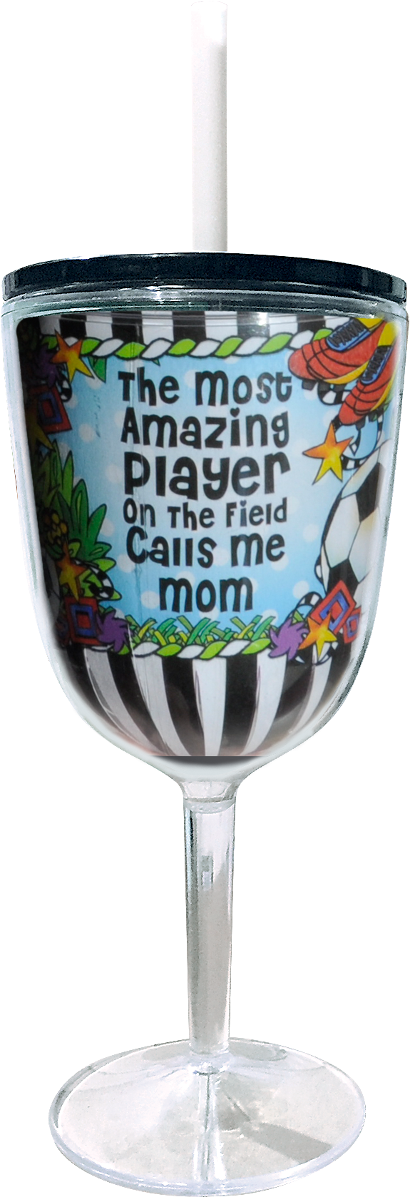 Soccer Mom Tingle Cups - Wine Glass (688x1800), Png Download