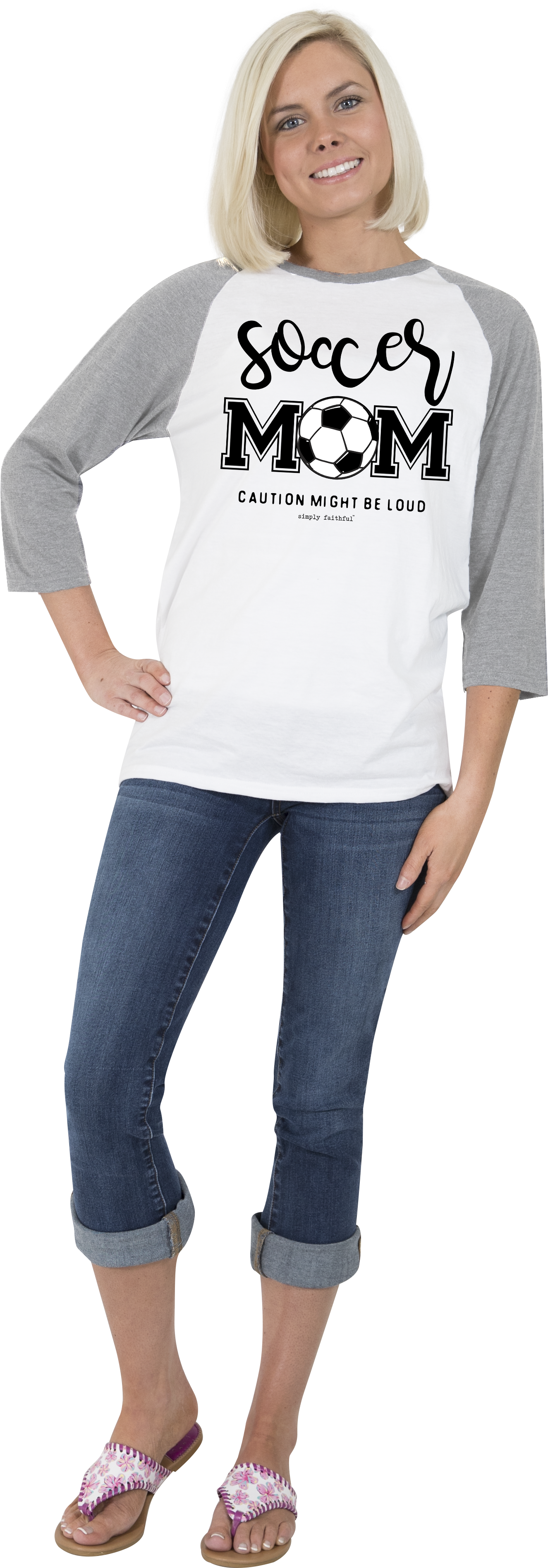 'soccer Mom' Raglan Tee - Soccer Mom (1415x3823), Png Download