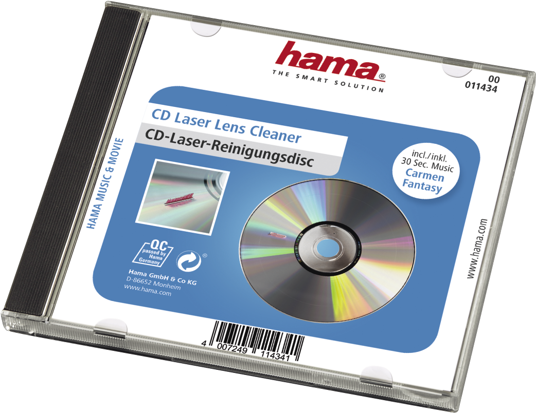 Cd Laser Lens Cleaner - Hama (1100x1100), Png Download