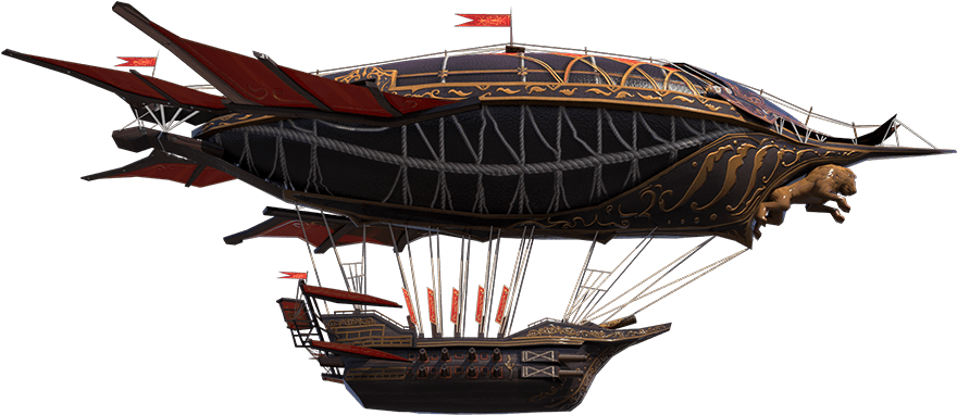 Airship - 1/5 - Guns Of Glory Airship Png (892x554), Png Download
