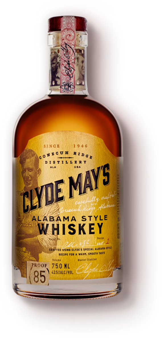 "the Original" Clyde May's - Clyde May's Alabama Whiskey (569x1185), Png Download