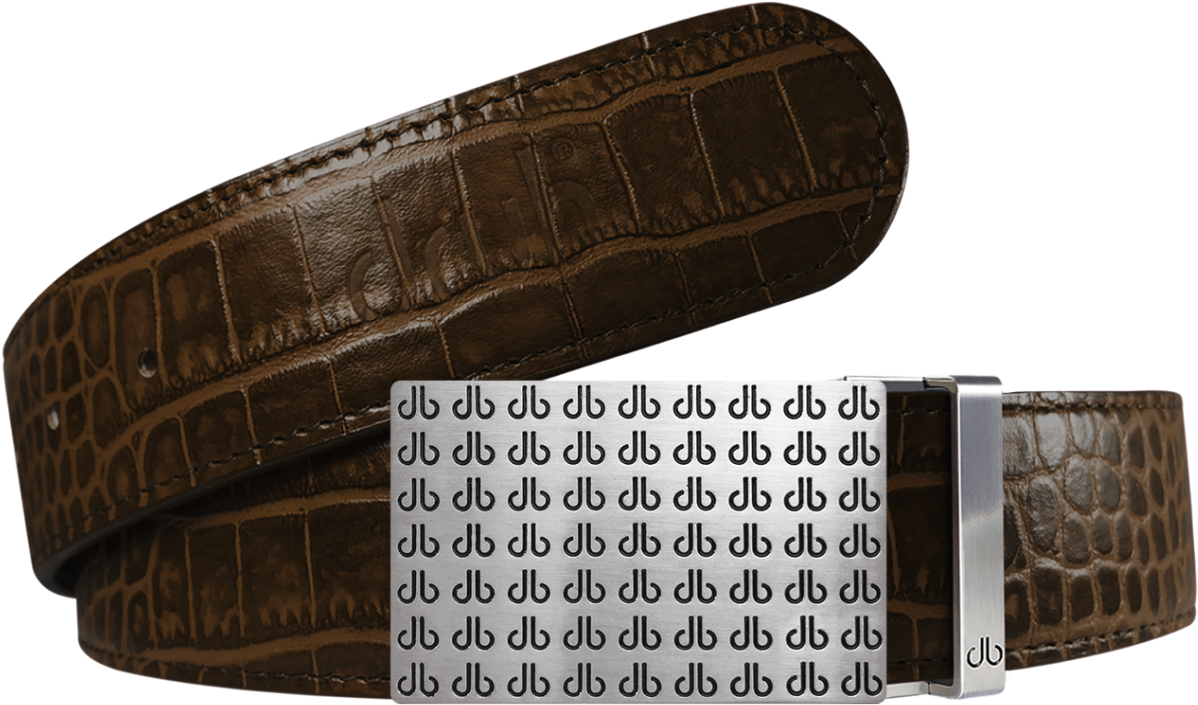 Druh Crocodile Texture In Dark Brown With Black Db - Belt (1200x1200), Png Download
