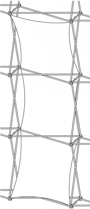 Xclaim Double Thread Fabric Popup Display Graphic - Barbed Wire (700x700), Png Download