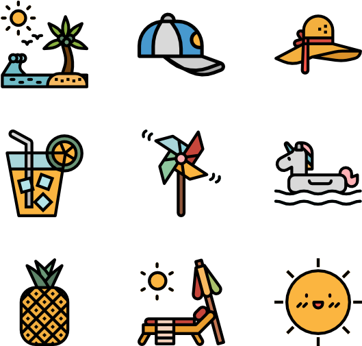 Summer Beach Icon - Event Png (600x564), Png Download