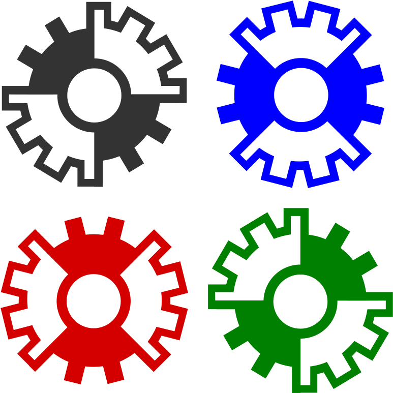 Abstract Gear - Engranajes Dibujo Colores Png (800x800), Png Download